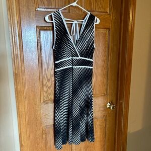 Carole Little Black and White Polka Dot Dress